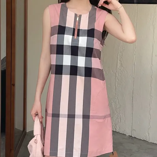 Wholesale Burberry Dresses Sleeveless For Women #1440075 $85.00 USD, Wholesale Quality Replica Burberry Dresses