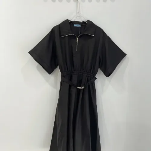 Wholesale Prada Dresses Short Sleeved For Women #1440076 $96.00 USD, Wholesale Quality Replica Prada Dresses