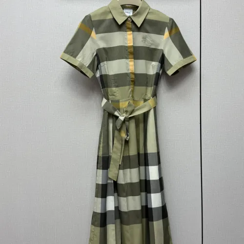 Wholesale Burberry Dresses Short Sleeved For Women #1440079 $85.00 USD, Wholesale Quality Replica Burberry Dresses