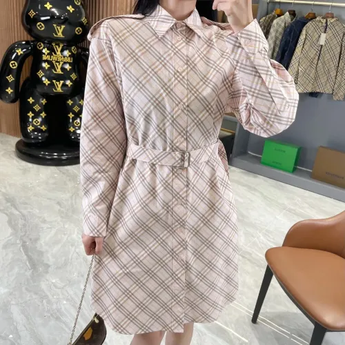 Replica Burberry Dresses Long Sleeved For Women #1440083 $88.00 USD for Wholesale