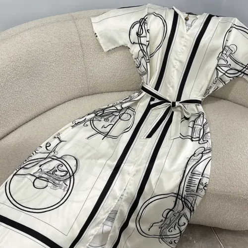 Replica Versace Dresses Short Sleeved For Women #1440084 $80.00 USD for Wholesale