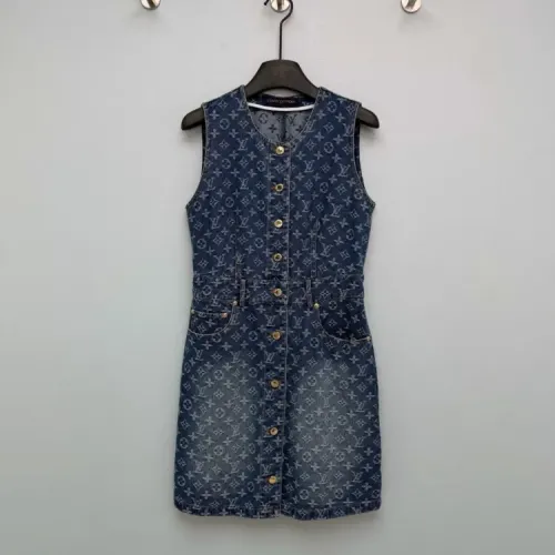 Wholesale Louis Vuitton LV Dresses Sleeveless For Women #1440086 $125.00 USD, Wholesale Quality Replica Louis Vuitton LV Dresses