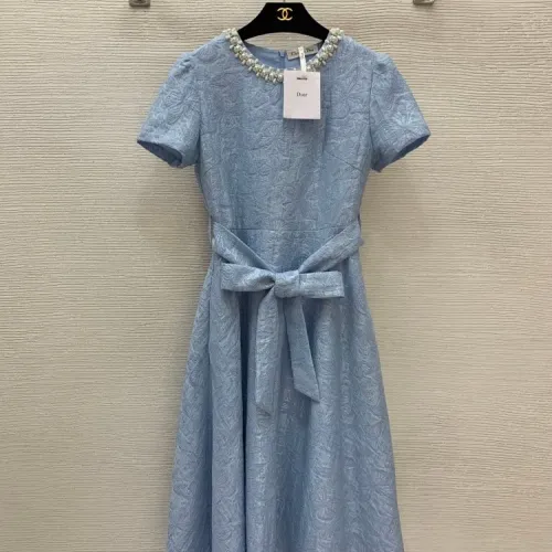 Wholesale Christian Dior Dresses Short Sleeved For Women #1440098 $135.00 USD, Wholesale Quality Replica Christian Dior Dresses