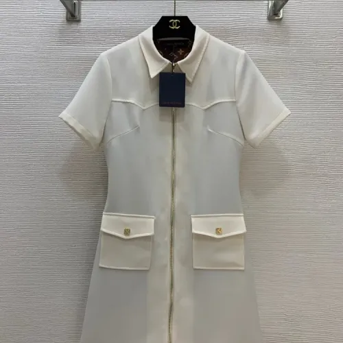 Wholesale Louis Vuitton LV Dresses Short Sleeved For Women #1440102 $125.00 USD, Wholesale Quality Replica Louis Vuitton LV Dresses