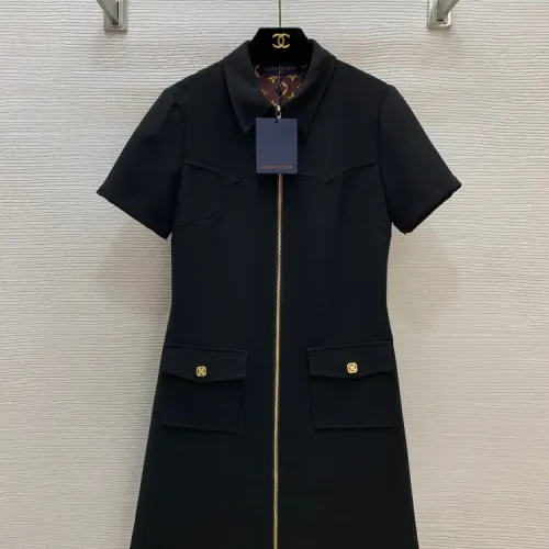 Wholesale Louis Vuitton LV Dresses Short Sleeved For Women #1440103 $125.00 USD, Wholesale Quality Replica Louis Vuitton LV Dresses
