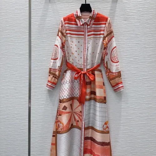 Wholesale Hermes Dresses Long Sleeved For Women #1440207 $88.00 USD, Wholesale Quality Replica Hermes Dresses