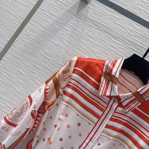 Replica Hermes Dresses Long Sleeved For Women #1440207 $88.00 USD for Wholesale