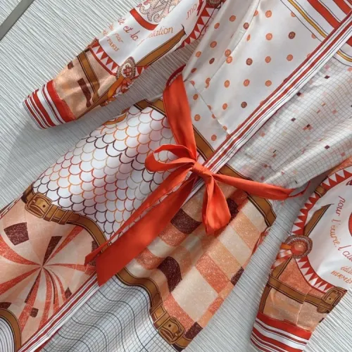 Replica Hermes Dresses Long Sleeved For Women #1440207 $88.00 USD for Wholesale