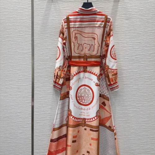 Replica Hermes Dresses Long Sleeved For Women #1440207 $88.00 USD for Wholesale