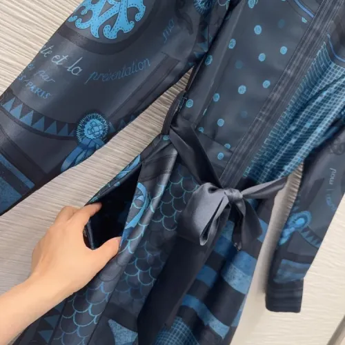 Replica Hermes Dresses Long Sleeved For Women #1440209 $88.00 USD for Wholesale