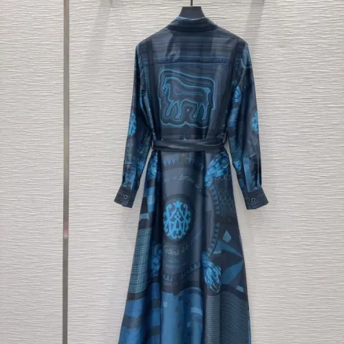 Replica Hermes Dresses Long Sleeved For Women #1440209 $88.00 USD for Wholesale