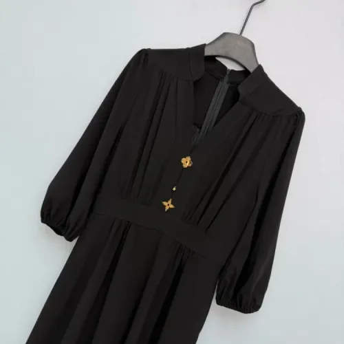 Replica Louis Vuitton LV Dresses Long Sleeved For Women #1440213 $135.00 USD for Wholesale