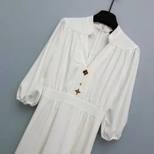 Replica Louis Vuitton LV Dresses Long Sleeved For Women #1440214 $135.00 USD for Wholesale