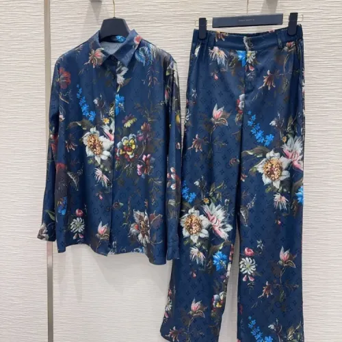 Wholesale Louis Vuitton LV Pajamas Long Sleeved For Women #1440223 $96.00 USD, Wholesale Quality Replica Louis Vuitton LV Tracksuits