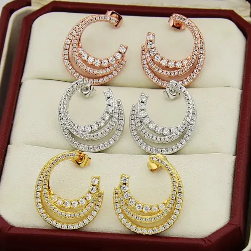 Replica Cartier Earrings For Women #1440447 $27.00 USD for Wholesale