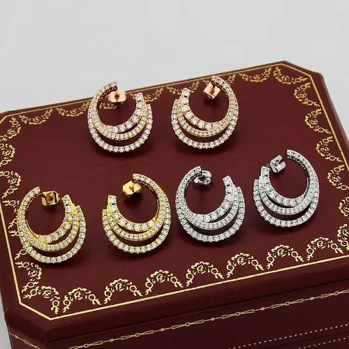 Replica Cartier Earrings For Women #1440448 $27.00 USD for Wholesale