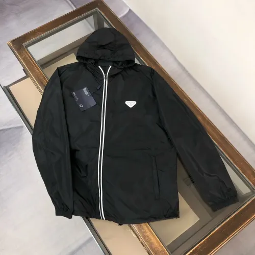 Wholesale Prada Jackets Long Sleeved For Men #1440568 $98.00 USD, Wholesale Quality Replica Prada Jackets