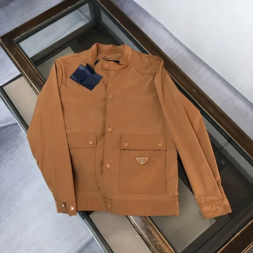 Wholesale Prada Jackets Long Sleeved For Men #1440569 $100.00 USD, Wholesale Quality Replica Prada Jackets