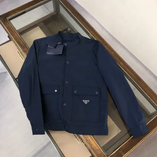 Wholesale Prada Jackets Long Sleeved For Men #1440570 $100.00 USD, Wholesale Quality Replica Prada Jackets