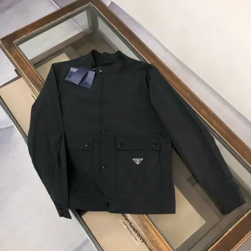 Wholesale Prada Jackets Long Sleeved For Men #1440571 $100.00 USD, Wholesale Quality Replica Prada Jackets