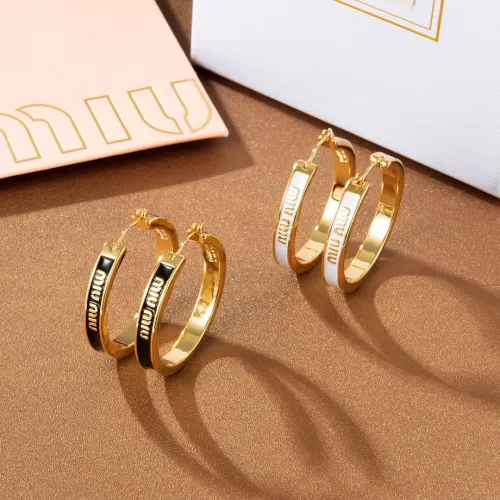 Replica MIU MIU Earrings For Women #1440595 $29.00 USD for Wholesale