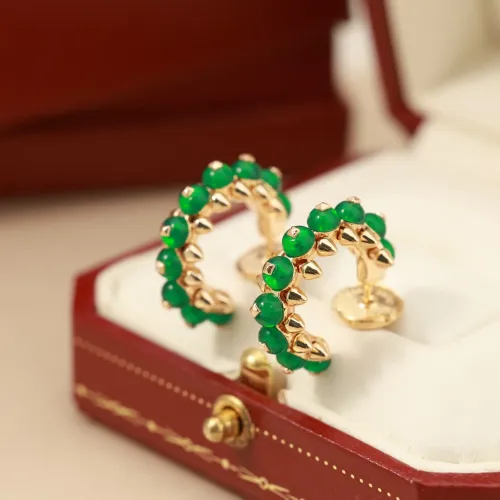 Replica Cartier Earrings For Women #1440606 $45.00 USD for Wholesale