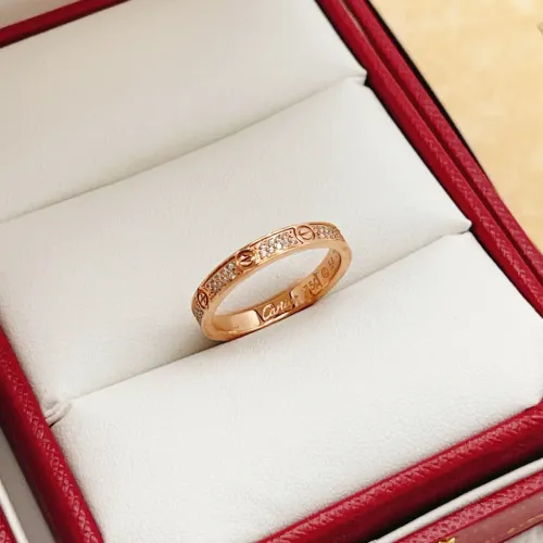 Wholesale Cartier Rings In Rose Gold For Women #1440609 $34.00 USD, Wholesale Quality Replica Cartier Rings