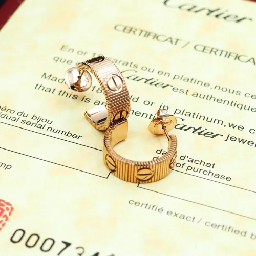 Replica Cartier Earrings For Women #1440624 $25.00 USD for Wholesale