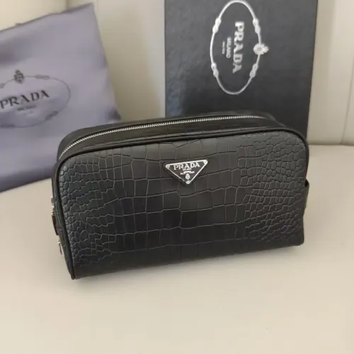 Wholesale Prada AAA Man Pouches #1440631 $96.00 USD, Wholesale Quality Replica Prada AAA Man Wallets