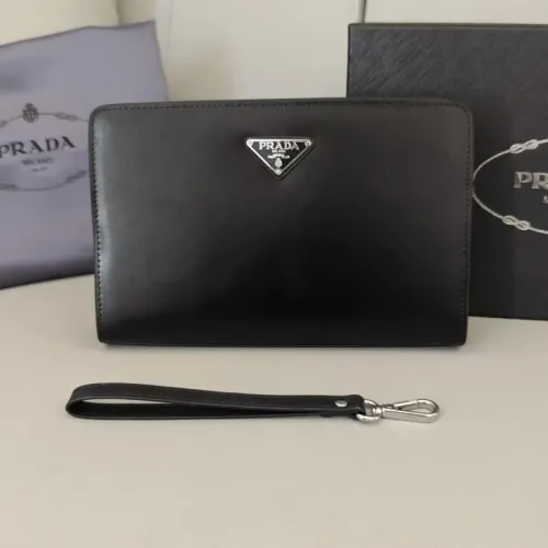 Wholesale Prada AAA Man Pouches #1440636 $96.00 USD, Wholesale Quality Replica Prada AAA Man Wallets