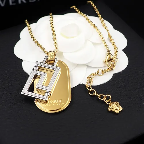 Wholesale Versace Necklaces #1440722 $25.00 USD, Wholesale Quality Replica Versace Necklaces