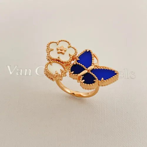 Wholesale Van Cleef &amp; Arpels Rings In Rose Gold For Women #1440734 $34.00 USD, Wholesale Quality Replica Van Cleef &amp; Arpels Rings
