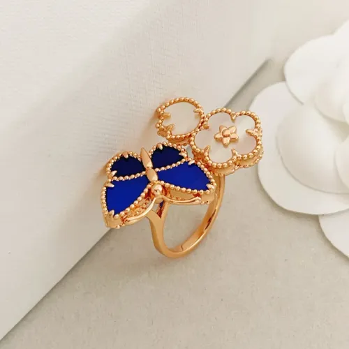 Replica Van Cleef & Arpels Rings In Rose Gold For Women #1440734 $34.00 USD for Wholesale