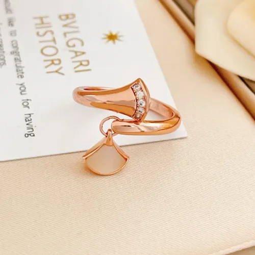 Wholesale Bvlgari Rings In Rose Gold For Women #1440784 $34.00 USD, Wholesale Quality Replica Bvlgari Rings