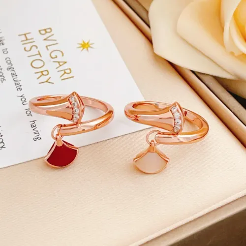 Replica Bvlgari Rings In Rose Gold For Women #1440784 $34.00 USD for Wholesale