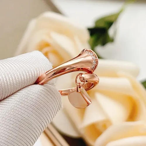 Replica Bvlgari Rings In Rose Gold For Women #1440784 $34.00 USD for Wholesale