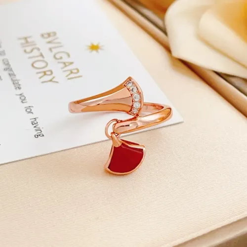 Wholesale Bvlgari Rings In Rose Gold For Women #1440785 $34.00 USD, Wholesale Quality Replica Bvlgari Rings