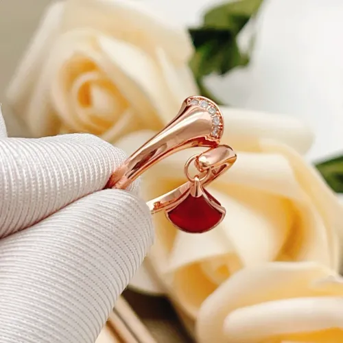 Replica Bvlgari Rings In Rose Gold For Women #1440785 $34.00 USD for Wholesale