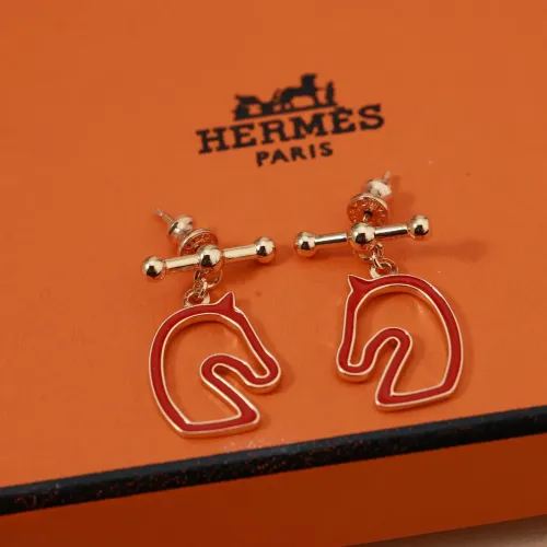 Replica Hermes Earrings For Women #1440875 $29.00 USD for Wholesale