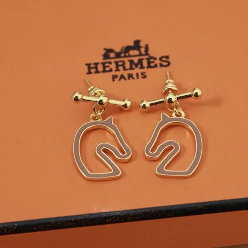 Replica Hermes Earrings For Women #1440879 $29.00 USD for Wholesale
