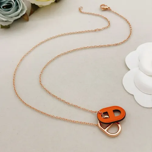 Replica Hermes Necklaces #1440912 $32.00 USD for Wholesale