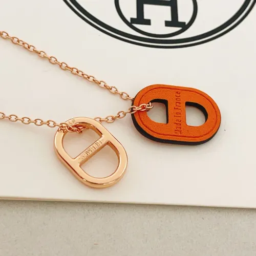 Replica Hermes Necklaces #1440912 $32.00 USD for Wholesale
