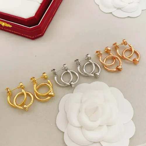 Replica Cartier Earrings For Women #1441051 $34.00 USD for Wholesale