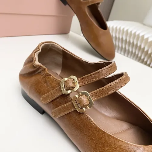 Replica MIU MIU Flat Shoes For Women #1441281 $102.00 USD for Wholesale