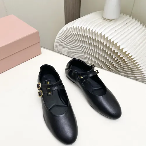 Replica MIU MIU Flat Shoes For Women #1441284 $102.00 USD for Wholesale