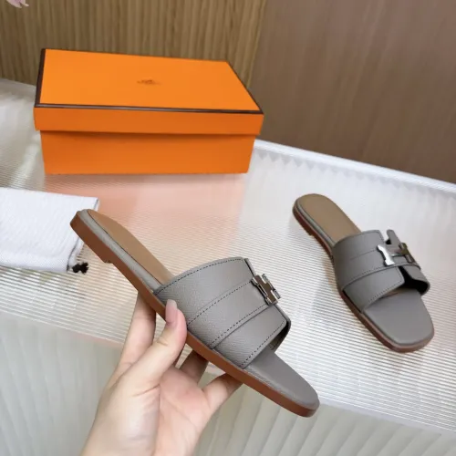 Replica Hermes Slippers For Women #1441315 $80.00 USD for Wholesale