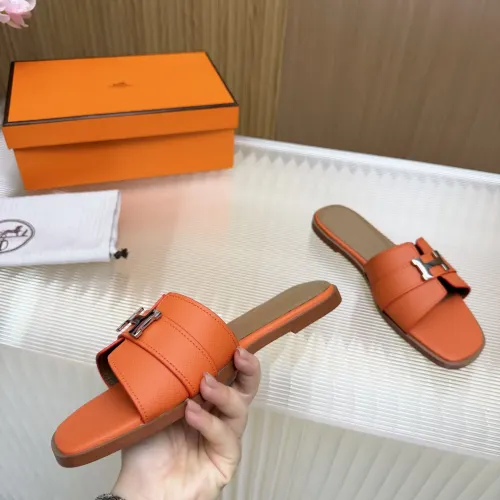Replica Hermes Slippers For Women #1441317 $80.00 USD for Wholesale
