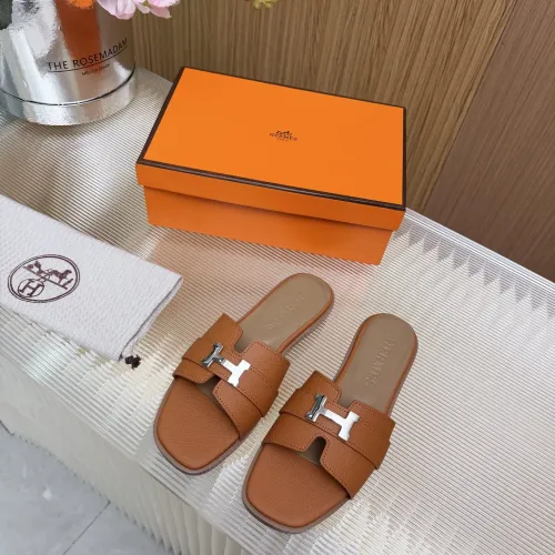 Replica Hermes Slippers For Women #1441318 $80.00 USD for Wholesale