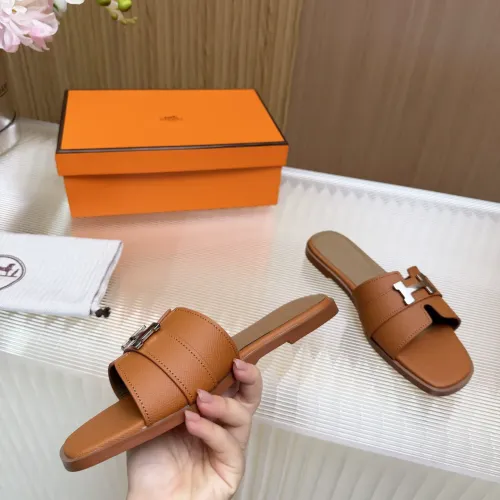 Replica Hermes Slippers For Women #1441318 $80.00 USD for Wholesale