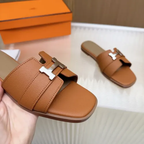 Replica Hermes Slippers For Women #1441318 $80.00 USD for Wholesale